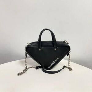 Balenciaga Black Triangle Crossbody Bag